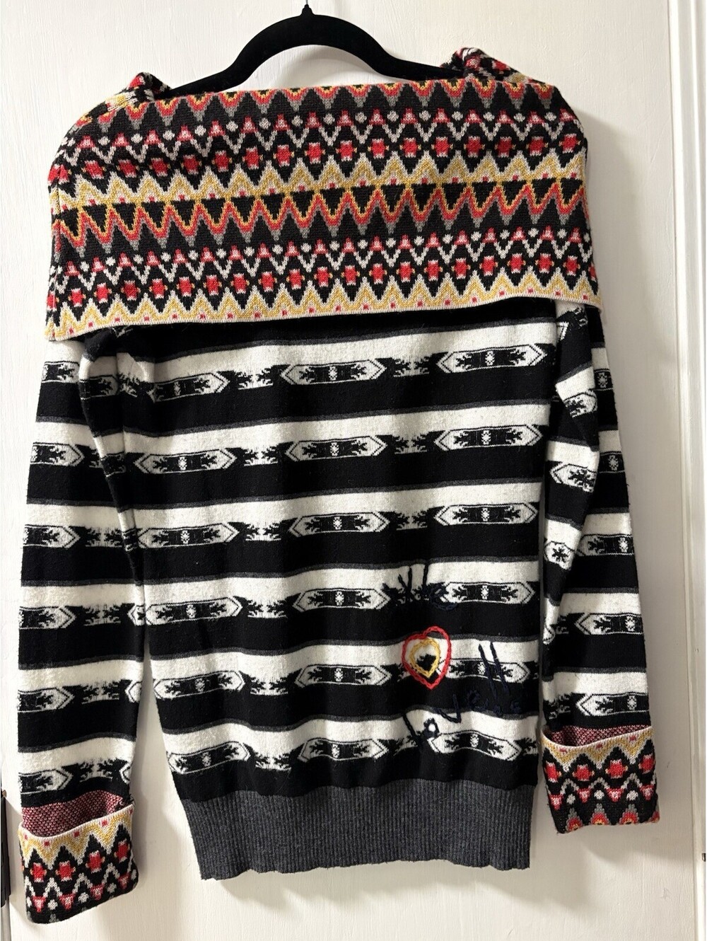 AUTHENTIC DESIGUAL EMBROIDERY LOGO STRIPEDKNITTED SIZE US Small